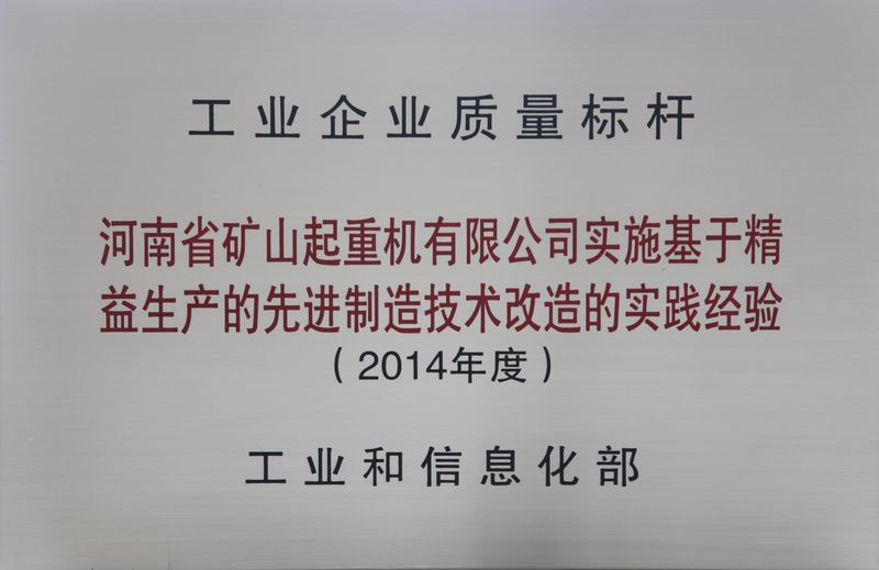 雙標(biāo)桿！河南礦山典型經(jīng)驗再次入選全國質(zhì)量標(biāo)桿